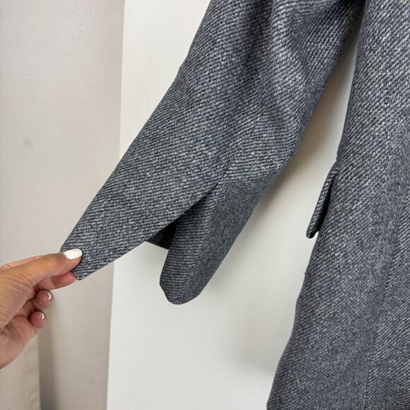 NWT & Other Stories Manteco Wool Blend Blazer Coat Gray $219 - Size 4 - Picture 6 of 10